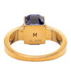 Louis Vuitton Gold Plated Crystal Gamble Cocktail Ring M Secondhand