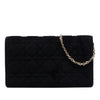 Dior Velvet Cannage Lady Dior Chain Convertible Clutch Secondhand