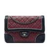 Chanel Paris Salzburg Medium Bicolor Quilted Lambskin Tyrolean Flap Secondhand