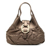 Bvlgari Metallic Leather Chandra Handbag Secondhand
