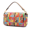 Fendi Zucca Embroidered Canvas Baguette Satchel Secondhand