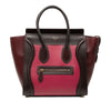 Celine Micro Tricolor Leather Luggage Tote Secondhand