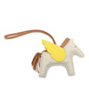 Hermès Milo Lambskin and Swift Grigri Rodeo Pegase Bag Charm MM Secondhand