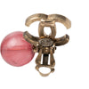 Chanel CC Brass Resin Drop Clip On Earrings Secondhand