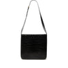 Ferragamo Croc Embossed Leather Double Gancini Crossbody Secondhand