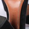 Secondhand Alaïa Black Suede Bow-Detail Block Heel Pumps - '10s