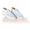 Secondhand Loro Piana Open Walk Suede Ankle Boots Light Blue - '20s