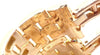Secondhand Cartier Maillon Panthere Diamond 5 Row Hoop Yellow Gold Earrings - '80s