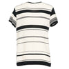 Kenzo Black and White Striped Cotton Top - 2000s Second hand