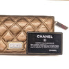 Chanel Bronze Tone Leather Wallet - 2000s Second hand