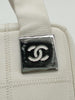 Secondhand Chanel Choco Bar White Cavier Handbag