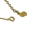 Dior Gold Plated Strass CD Logo Pendant Necklace Secondhand