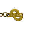 Dior Gold Plated Strass CD Logo Pendant Necklace Secondhand
