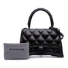 Balenciaga Small Quilted Leather Hourglass Top Handle Bag Secondhand