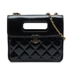 Chanel Mini Quilted Patent Graphic Catch Flap Secondhand