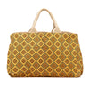 Prada Large Canvas Printed Canapa Satchel Secondhand