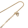 Dior Gold Plated CD Logo Water Drop Shape Pendant Necklace Secondhand