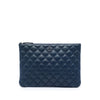 Chanel Medium Quilted Lambskin Double Stitch O Case Clutch Secondhand