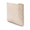 Chanel Medium Quilted Metallic Calfskin Leaves CC O Case Clutch Secondhand