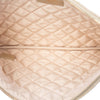 Chanel Medium Quilted Metallic Calfskin Leaves CC O Case Clutch Secondhand
