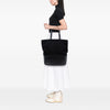 Secondhand Chanel CC Wool and Leather Tote