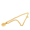 Chanel CC Gold Plated Medallion Pendant Necklace Secondhand