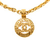 Chanel CC Gold Plated Medallion Pendant Necklace Secondhand