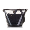 Chanel Crumpled Calfskin PVC Camellia Bucket Secondhand