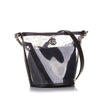 Chanel Crumpled Calfskin PVC Camellia Bucket Secondhand