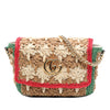 Secondhand Gucci Small GG Marmont Raffia Crossbody