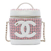 Chanel Tweed and Lambskin CC Vanity Case Secondhand
