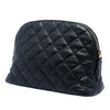 Saint Laurent Quilted Lambskin Cassandre Cosmetic Pouch Secondhand