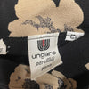 Ungaro Black Floral Silk Top - '90s Second hand