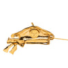 Chanel Gold Plated Beret Hat Brooch Secondhand