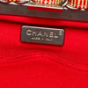 Chanel CC Patent Striped Chain Around Clutch Secondhand