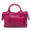 Secondhand Balenciaga Mini Lambskin Motocross Stadio Laser Cut Cross Classic City Satchel