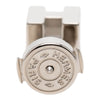 Hermès Palladium Plated Cage dH Cube Push Back Earrings Secondhand