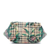 Burberry Small Haymarket Check Floral Print Coated Canvas Canterbury Tote Secondhand