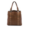 Gucci Large Guccissima Trimmed Calfskin Bamboo Libeccio Tote Secondhand