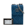 Chanel Denim 19 Phone Holder with Chain Secondhand
