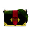 Prada Velluto Ricamo Trompe L oeil Cahier Crossbody Secondhand
