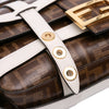 Fendi Zucca Glazed Fabric Cage Baguette Satchel Secondhand
