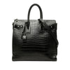 Saint Laurent Croc Embossed Sac de Jour Souple Zip North South Tote Secondhand