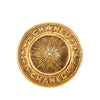 Chanel Gold Plated Round Brooch Secondhand