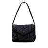 Saint Laurent Quilted Econyl Nylon Lou Puffer Messenger Bag Secondhand