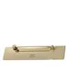 Secondhand Chanel Gold Plated Logo Plate Brooch