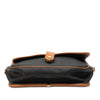 Saint Laurent Leather Trimmed Coated Canvas Crossbody Secondhand