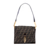 Fendi Zucca Canvas Flap Shoulder Bag Secondhand