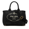 Secondhand Prada Small Canvas Canapa Logo Satchel