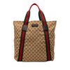 Gucci GG Canvas Web Tote Secondhand